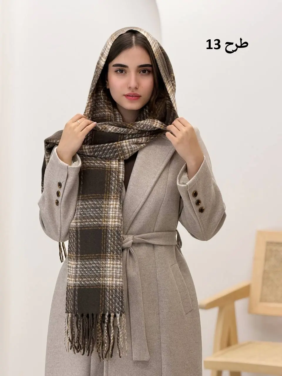 3814-شال موهر فریال